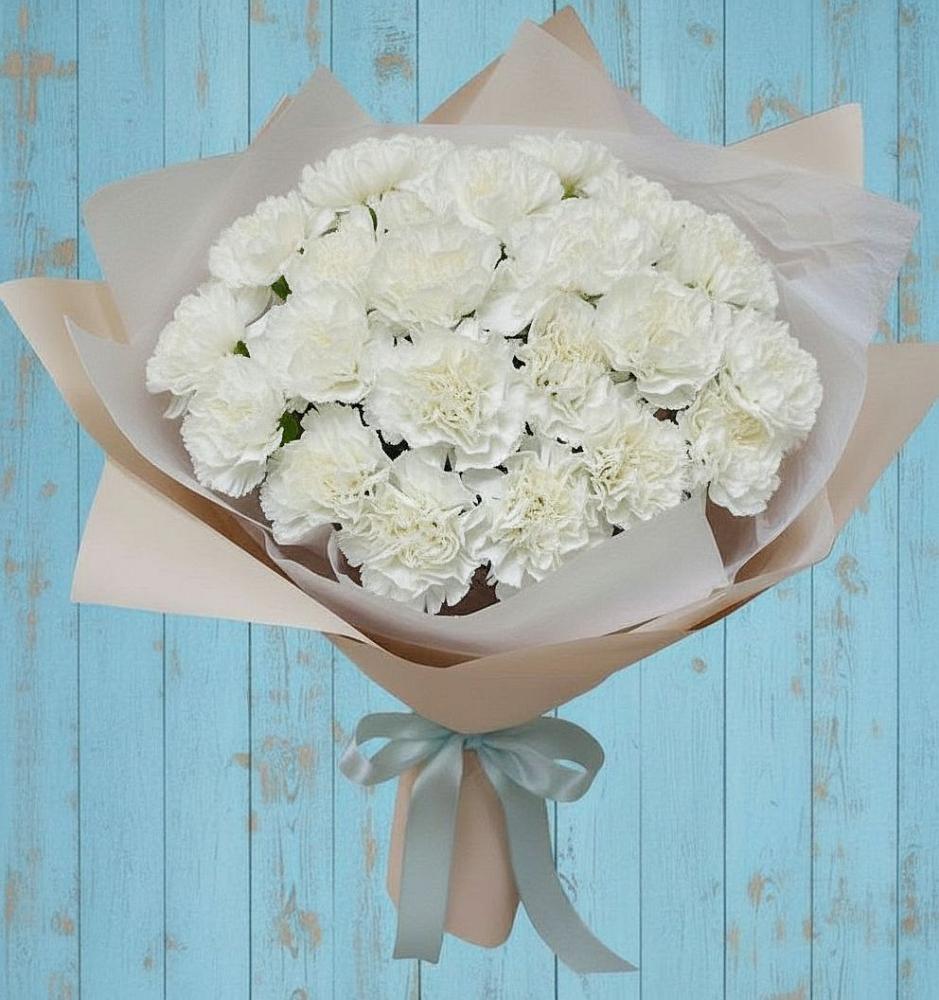 Букет цветов из: Гвоздики в Староджерелиевской