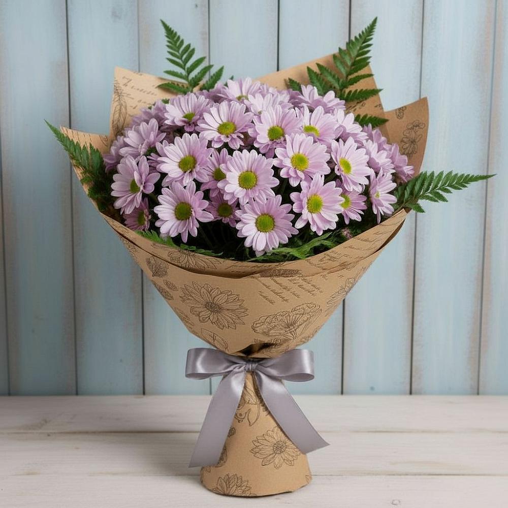 Букет цветов из: Хризантемы в Староджерелиевской