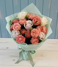 Букет цветов из:  Розы в Староджерелиевской