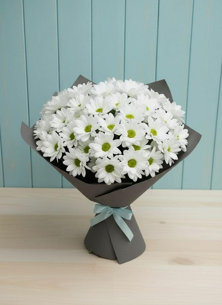 Букет цветов из: Хризантемы в Староджерелиевской