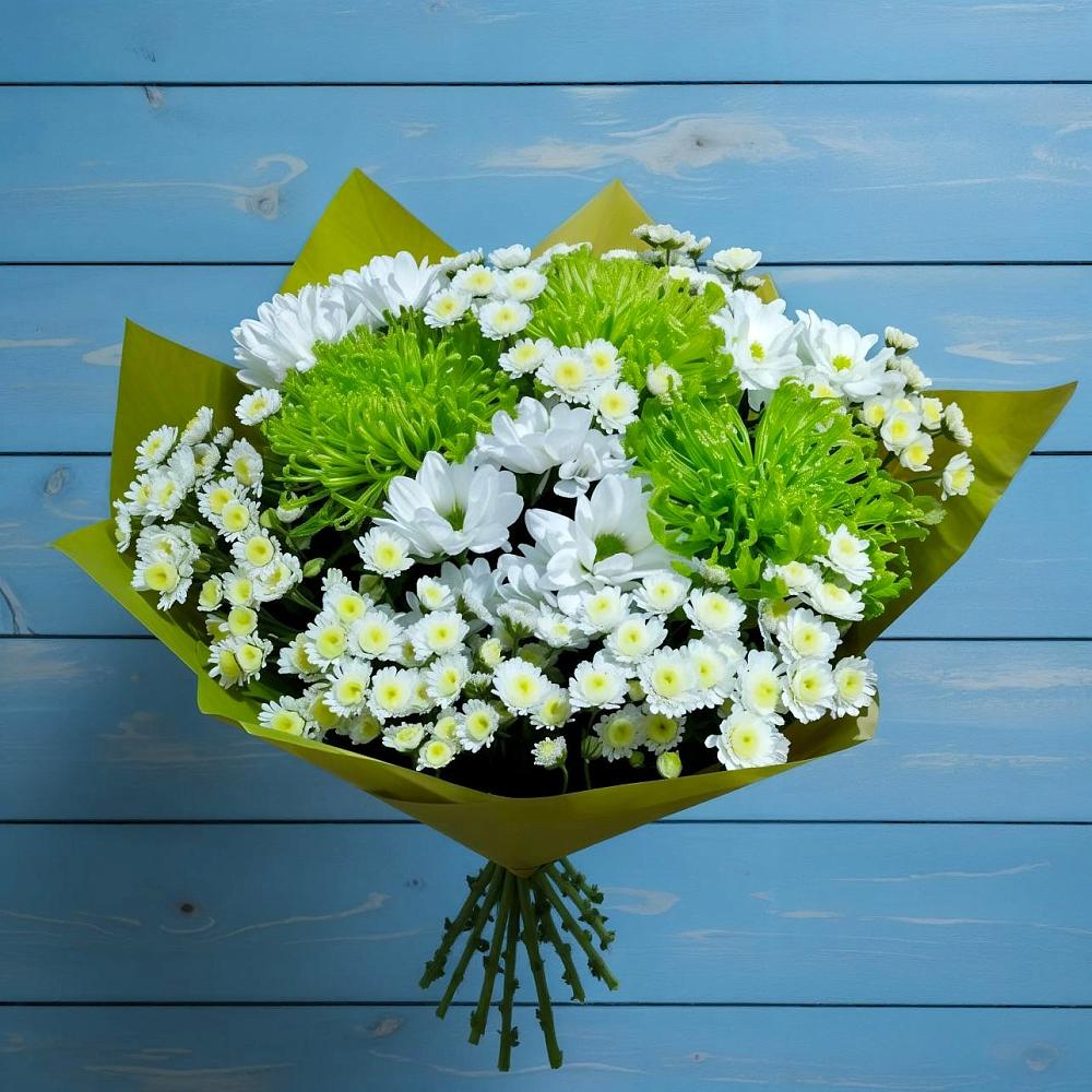Букет цветов из: Хризантемы в Староджерелиевской