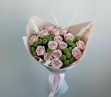 Букет цветов из:  Розы и Хризантемы в Староджерелиевской