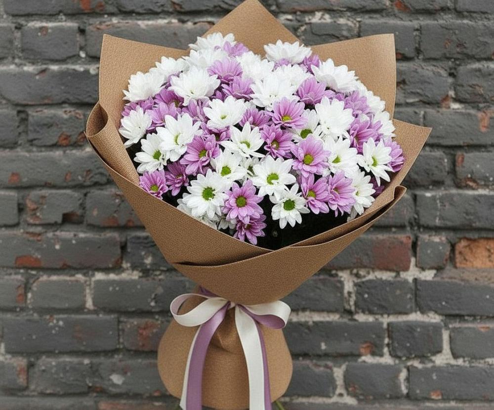 Букет цветов из: Хризантемы в Староджерелиевской