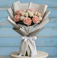 Букет цветов из:  Розы #REPLACE_PRED# Староджерелиевской