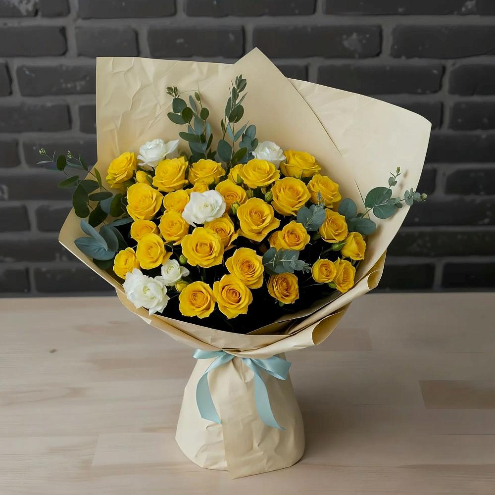 Букет цветов из: Розы в Староджерелиевской