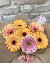 Букет цветов из:  Герберы #REPLACE_PRED# Староджерелиевской