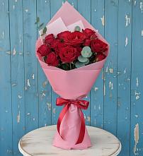 Букет цветов из:  Розы #REPLACE_PRED# Староджерелиевской