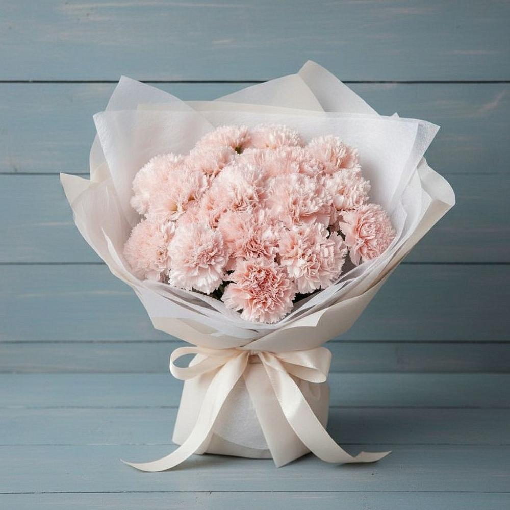 Букет цветов из: Гвоздики в Староджерелиевской