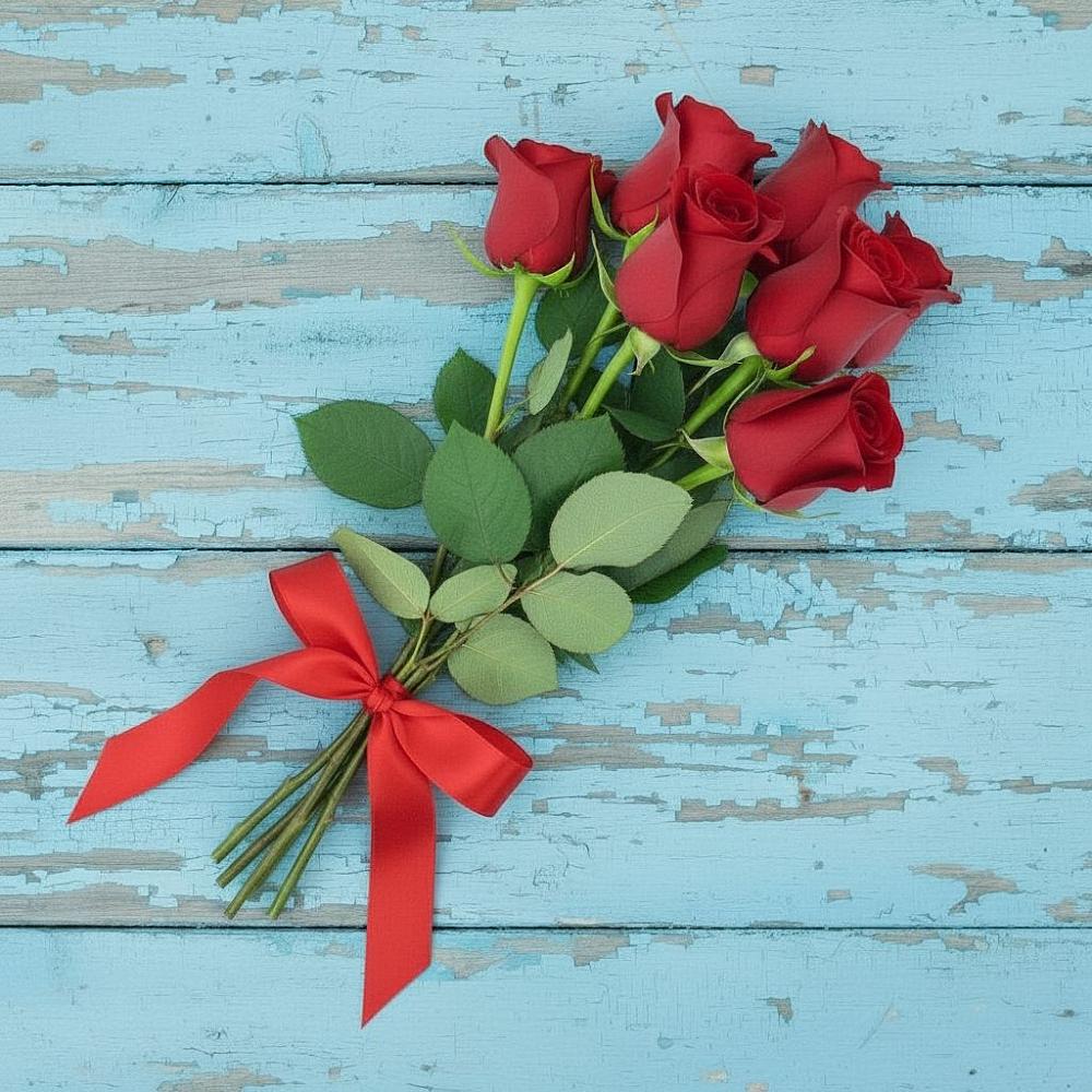 Букет Красные розы в Староджерелиевской