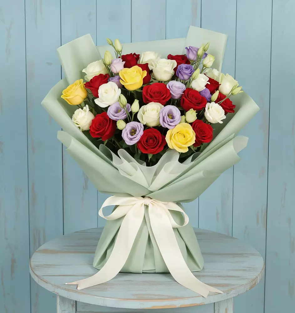 Букет цветов из: Розы в Староджерелиевской